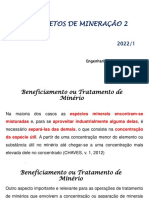 Beneficiamento de minérios: separação e concentração de minerais