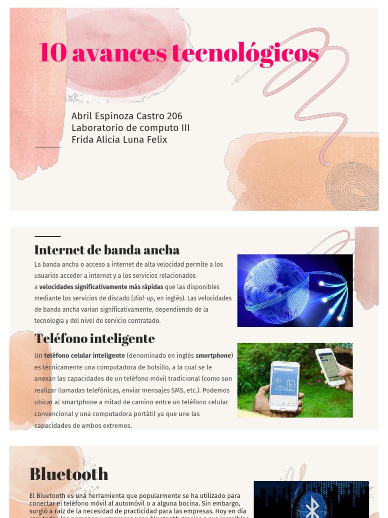 10 Avances Tecnológicos Clave | PDF | Smartphone | Teléfonos móviles