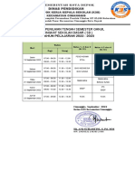Jadwal PTS 2022-2023 K13 Kec Cimanggis