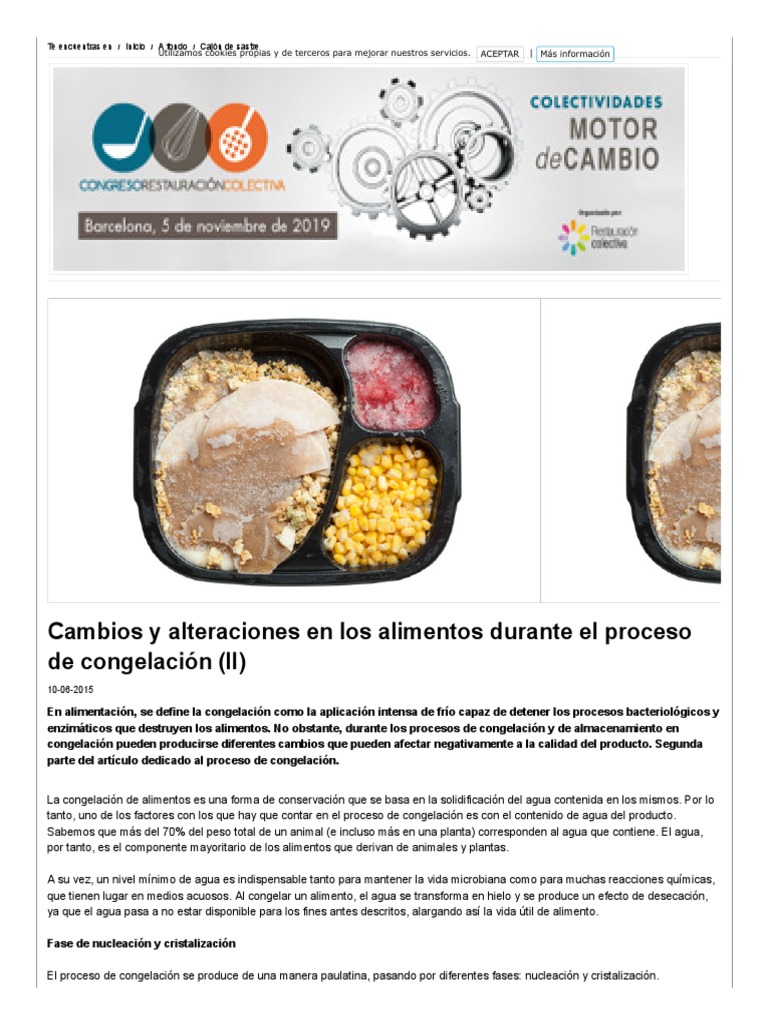 Cambios y Alteraciones en Los Alimentos Durante El Proceso de ...