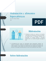 Hidratación y Sustancias Hipercaloricas