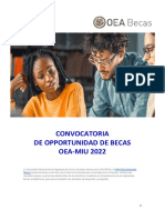 2022 OEA MIU Convocatoria de Becas 2022 06 29