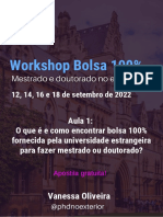 Material de Apoio AULA 1 Workshop Bolsa 100%