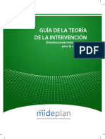 Mideplan (2017). Guia de la Teoría de la Intervención.