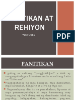 Panitikan at Rehiyon