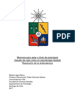 Estudio de Caso Único en Psicoterapia Gestalt