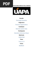 Procesos Cognoscitivos, Tarea 4 Y 5