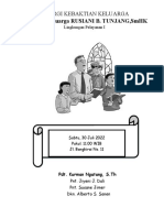LITURGI IBADAH KUNJUNGAN DOA Kel. RUSIANI B. TUNJANG, SMHK