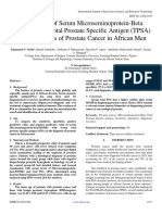 Comparison of Serum Microseminoprotein-Beta (MSMB) With Total Prostate Specific Antigen (TPSA) in The Diagnosis of Prostate Cancer in African Men