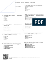 Reported Speech Test B1 Grammar Exercises