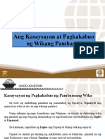 Aralin 2 Ang Kasaysayan at Pagkabuo NG Wikang Pambansa-2