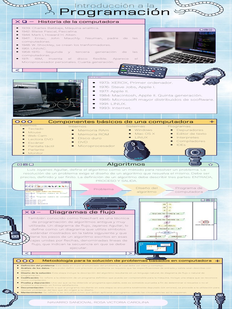 Infografía sobre Programación y Algoritmos | PDF | Programa de ...