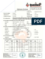 Calibration Certificate For Clamp Meter