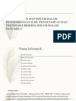 Problematika Dan Solusi Dalam Pengembangan Ilmu Pengetahuan