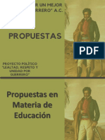 Proyecto PUMG Propuestas