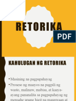 Retorika Masining Na Pagpapahayag