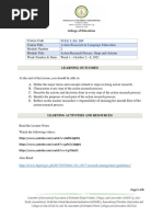 Module 2 Developing Action Researches Steps and Actions