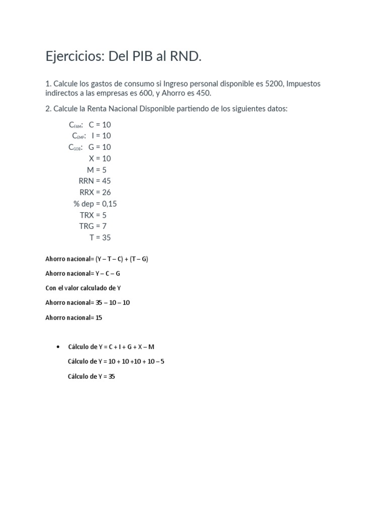 Del PIB Al RND | PDF