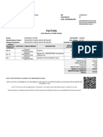 Factura de servicios educativos de la Corporación de Aquino Bolivia S.A