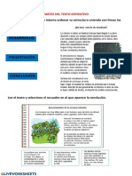 Lee El Texto Expositivivo e Intenta Ordenar Su Estructura Uniendo Con Líneas Las Partes Del Mismo