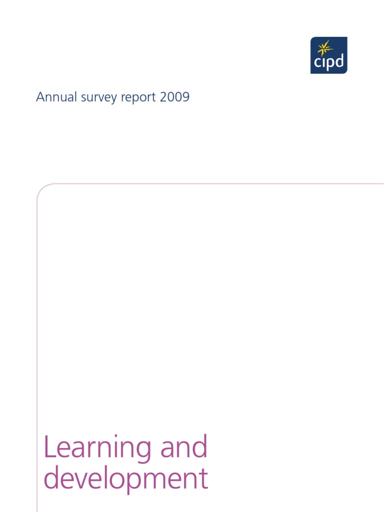 Cipd Learning and Development Survey 2009 | PDF | Talent Management ...
