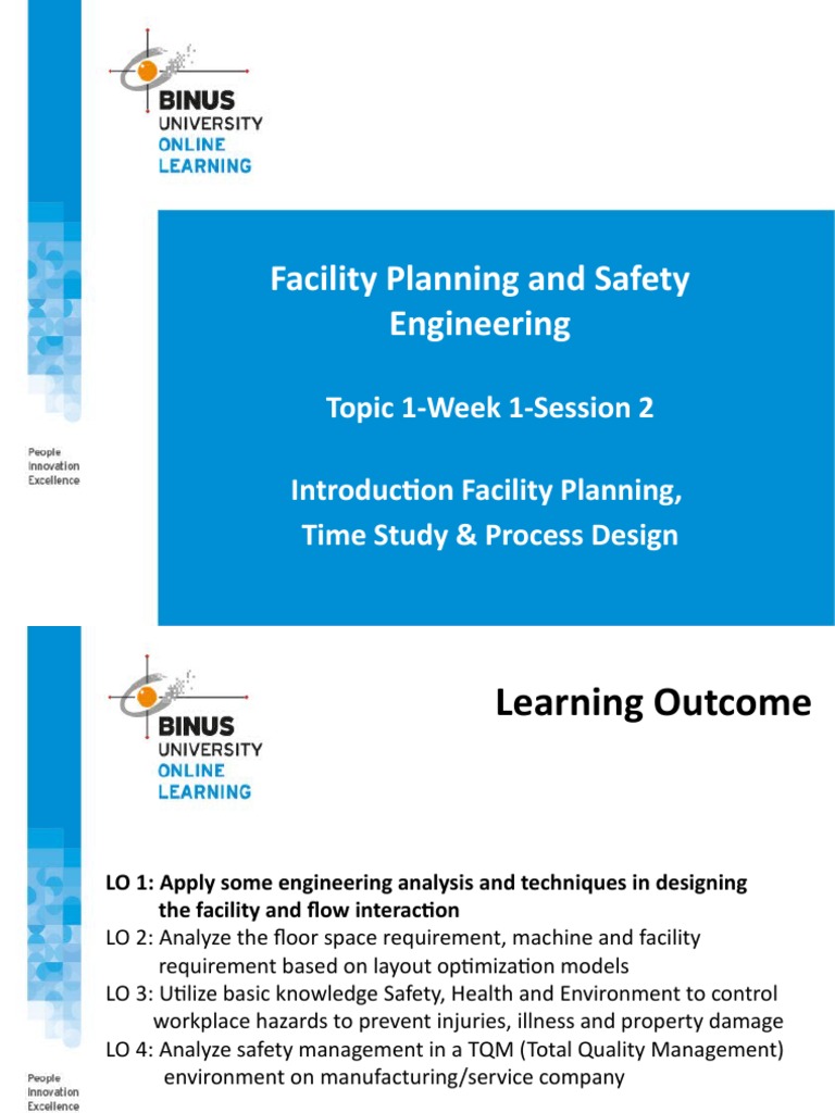 Facility Planning and Safety Overview | PDF | Design | Safety