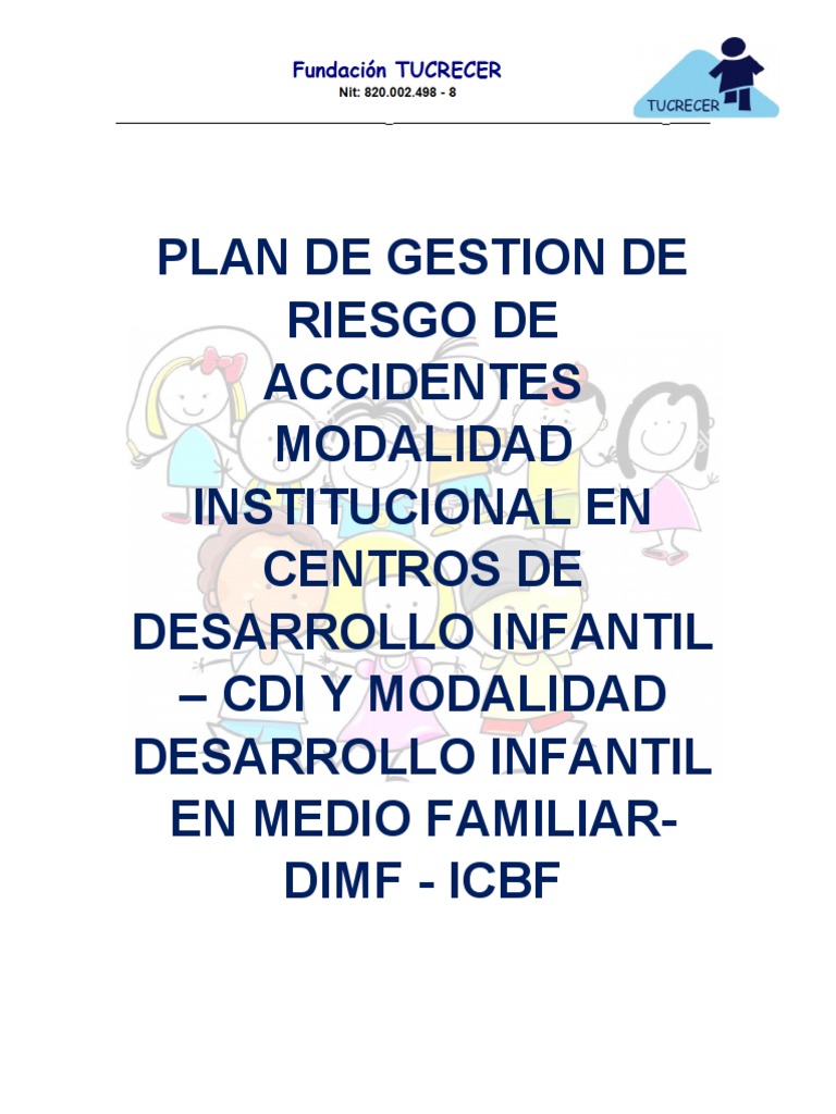 Gestion Del Riesgo Niños y Niñas - Arcoiris 1 | PDF | Primeros auxilios ...