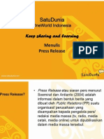 Panduan Press Release