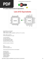 All Laptop Motherboard IC Equivalents - BD-FIX