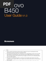 Lenovo B450 User Guide V1.0