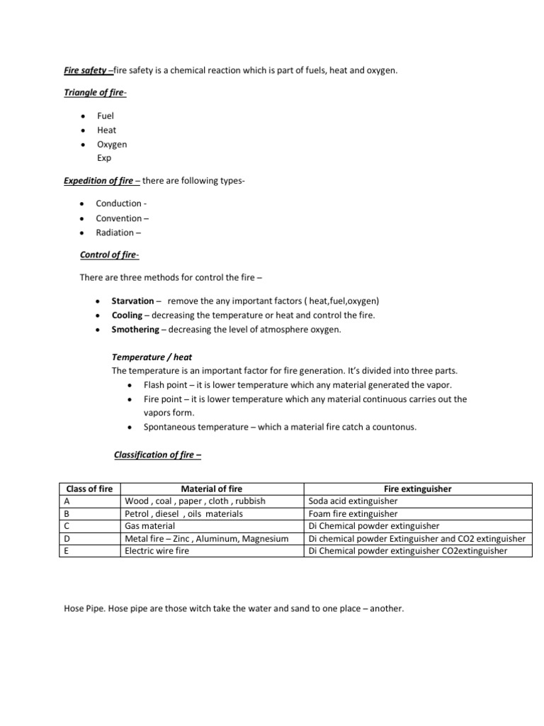 Fire Safety | PDF | Pipe (Fluid Conveyance) | Fuels