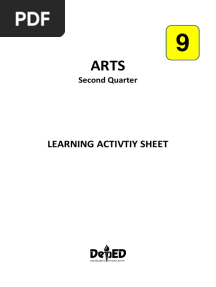 Grade 9 Q2 Arts LAS