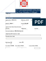 IAP Student MEMBERSHIP FORM For Non Member College