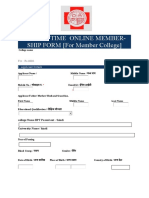 IAP LIFE TIME MEMBERSHIP FORM For Member