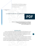 La Habituación de La Conducta Refleja y El Aprendizaje