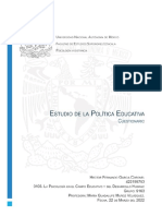 Estudio de Las Políticas Educativas