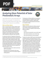 Analyzing Glare Potential of Solar Photovoltaic Arrays