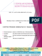 Program Edukasi Kesehatan Sesuai Kebutuhan Klien 23 MARET 2021