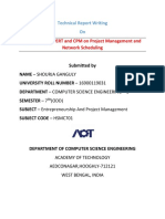 Application of PERT and CPM On Project Management and Network Scheduling - 16900119031