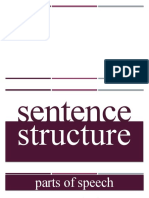 Sentence Structure: Parts of Speech