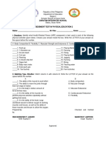 Assessment Test in PE2