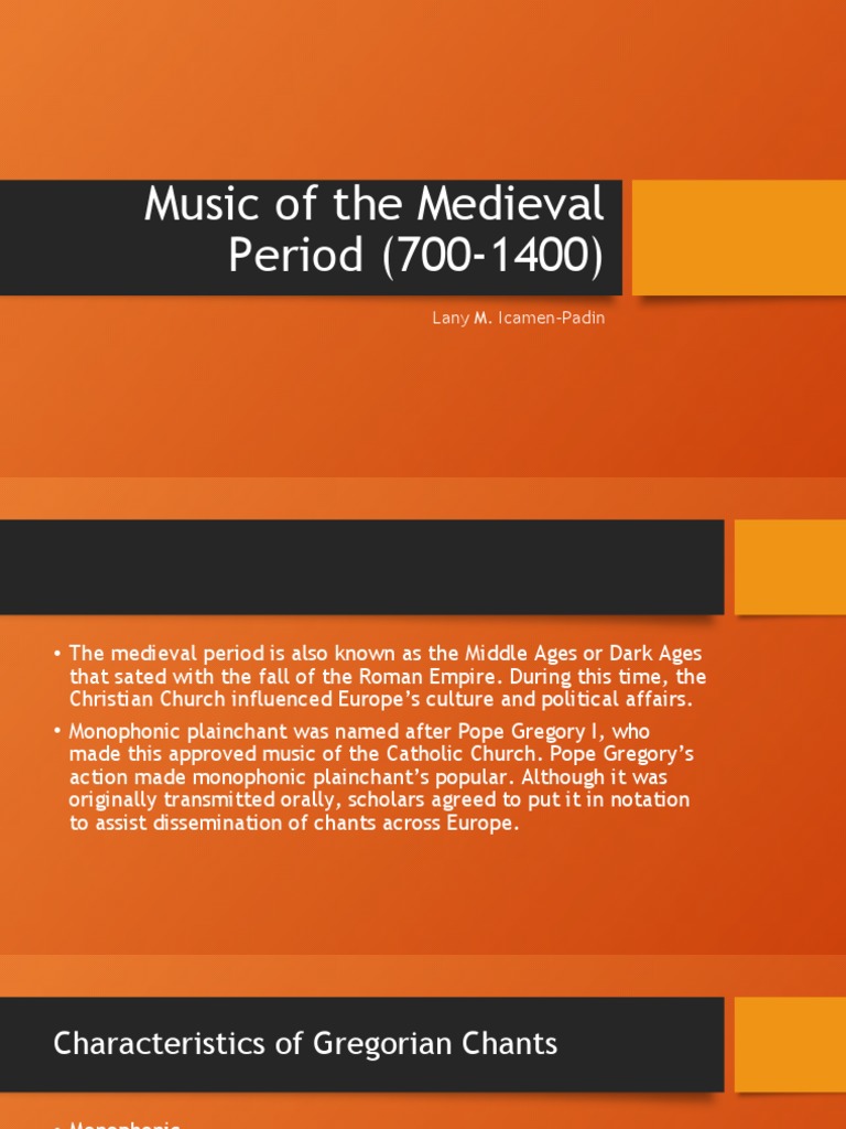 Music of Medieval Period Q1 PDF Performing Arts Musicology