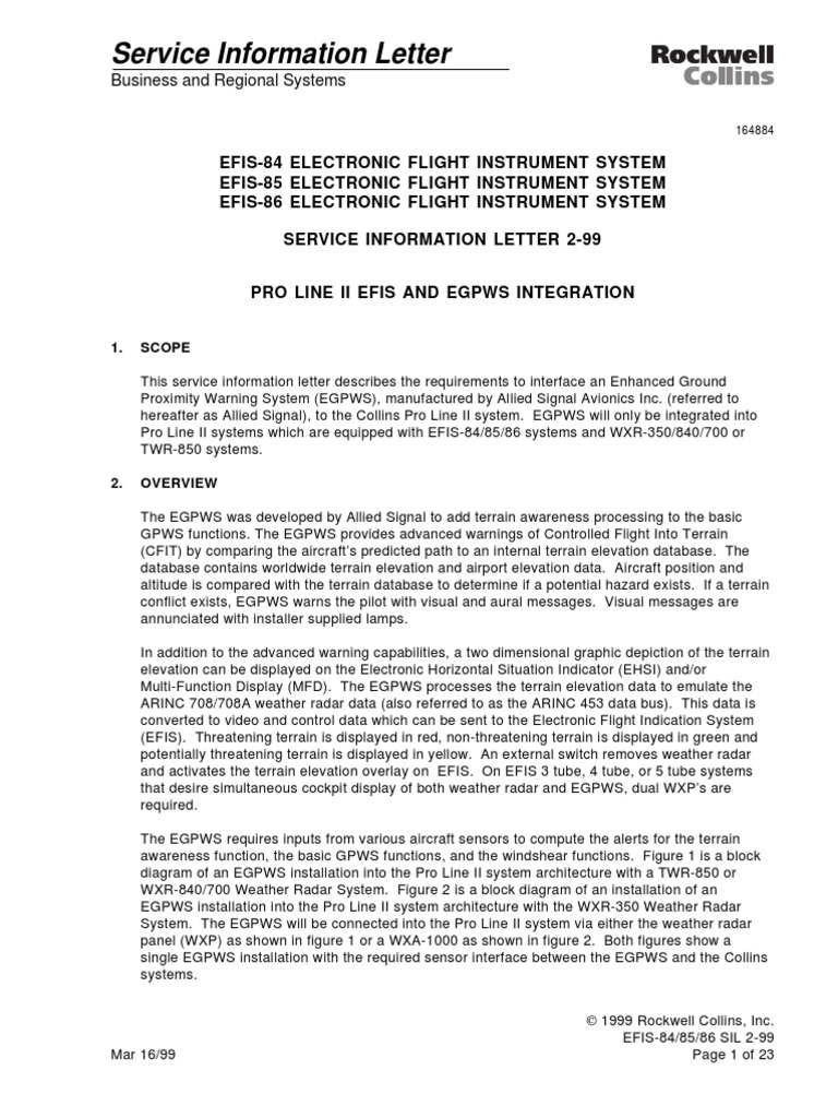 Efis sil 2 99 egpws pdf aerospace avionics