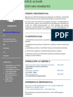 Perfil de ingeniero de petróleo con experiencia en laboratorio