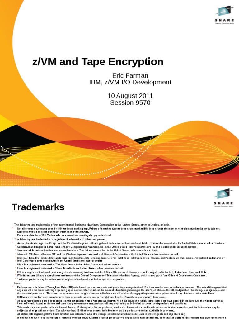 ZVM and Tape Encryption PDF Public Key Cryptography Encryption
