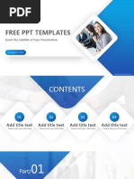 Blue Business Style Powerpoint Template