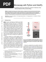 Holographic Microscopy With Python and Holopy