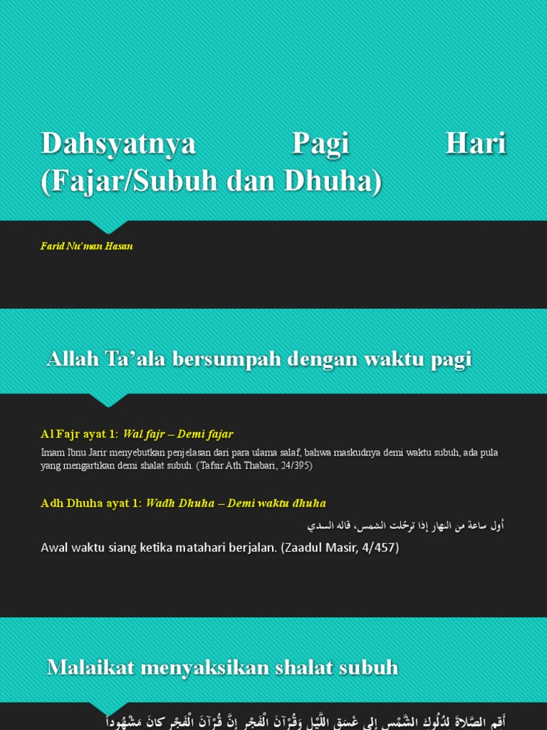 Dahsyatnya Pagi Hari PDF