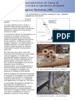 Consolidamento Di Ripa Stradale Con Muro Di Sostegno in Gabbioni Chiodati - Pellegrino P.se PR