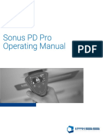 2022 Sonus PD Pro Operating Manual